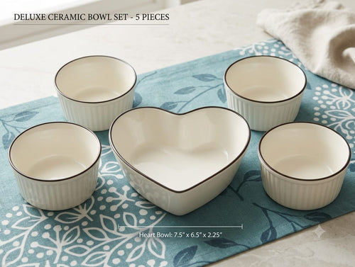 Ceramic pot set of 5
