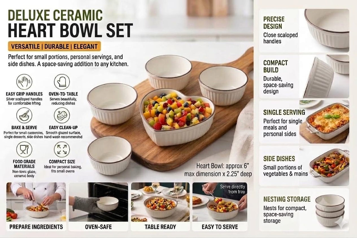 Ceramic pot set of 5