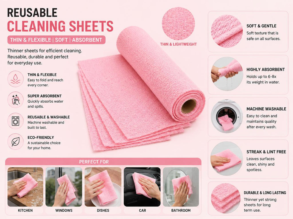 REUSABLE CLEANING SHEETS