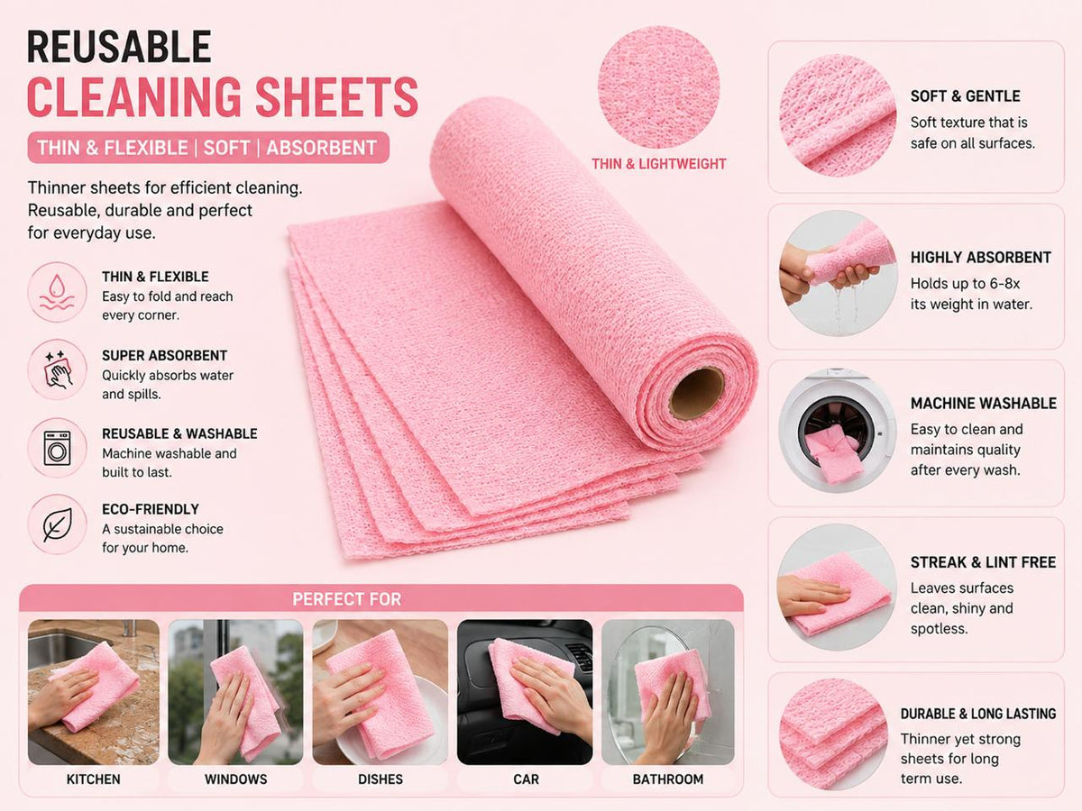 REUSABLE CLEANING SHEETS