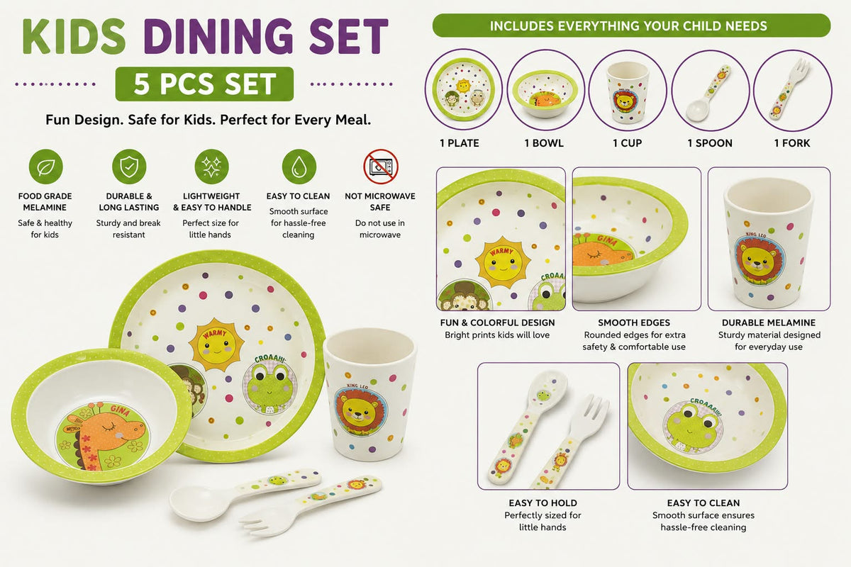 KIDS DINING SET

5 PCS SET